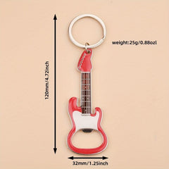 Guitar Keychain Bottle Opener Key Ring Car Key Chain Pendant
