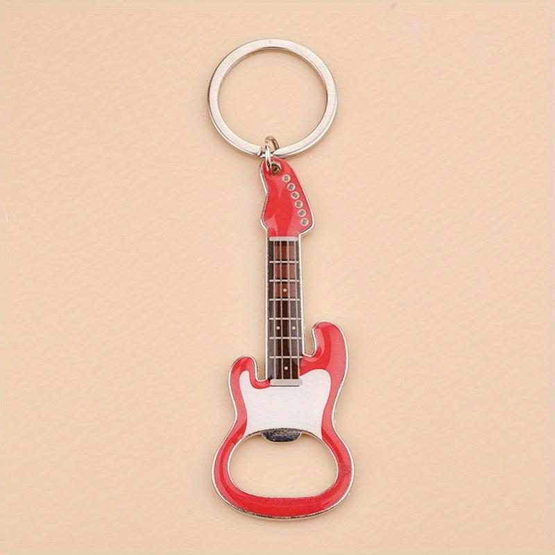 Guitar Keychain Bottle Opener Key Ring Car Key Chain Pendant