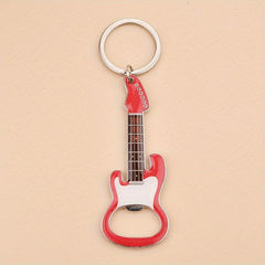Guitar Keychain Bottle Opener Key Ring Car Key Chain Pendant