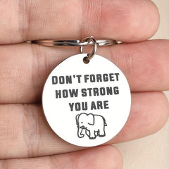 Inspirational Elephant Keychain Gift