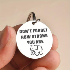 Inspirational Elephant Keychain Gift