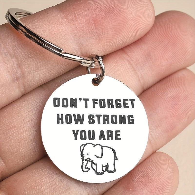 Inspirational Elephant Keychain Gift