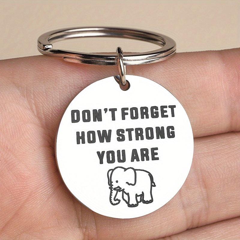 Inspirational Elephant Keychain Gift