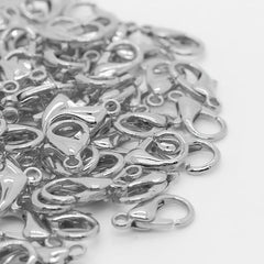 75pcs Keychain Accessories Set with Single Rings, Keychains, Lobster Buttons