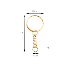 75pcs Keychain Accessories Set with Single Rings, Keychains, Lobster Buttons
