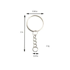 75pcs Keychain Accessories Set with Single Rings, Keychains, Lobster Buttons