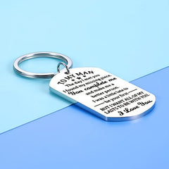 To My Man Keychain I Love You Gift Valentines For Men