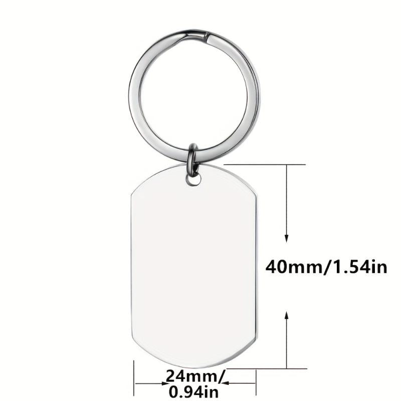 Mr Mrs Couple Keychains Anniversary Wedding Gift Stainless Steel Key Rings