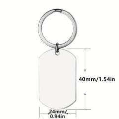 Mr Mrs Couple Keychains Anniversary Wedding Gift Stainless Steel Key Rings