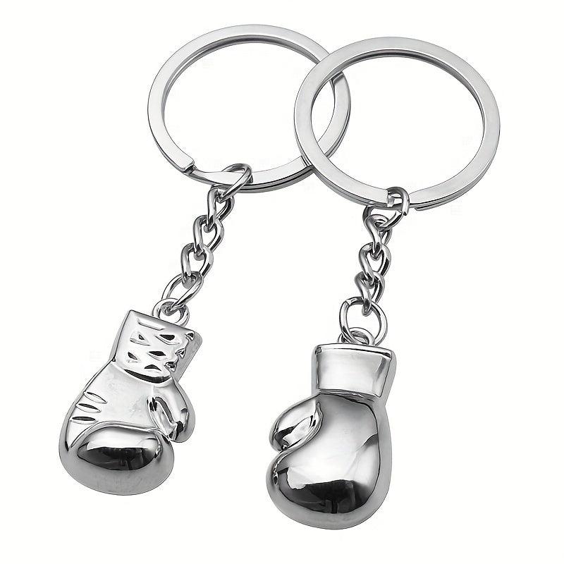 Boxing Gloves Keychain 3D Metal Pendant Fitness Club Competition