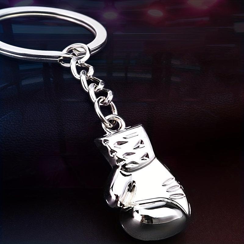 Boxing Gloves Keychain 3D Metal Pendant Fitness Club Competition