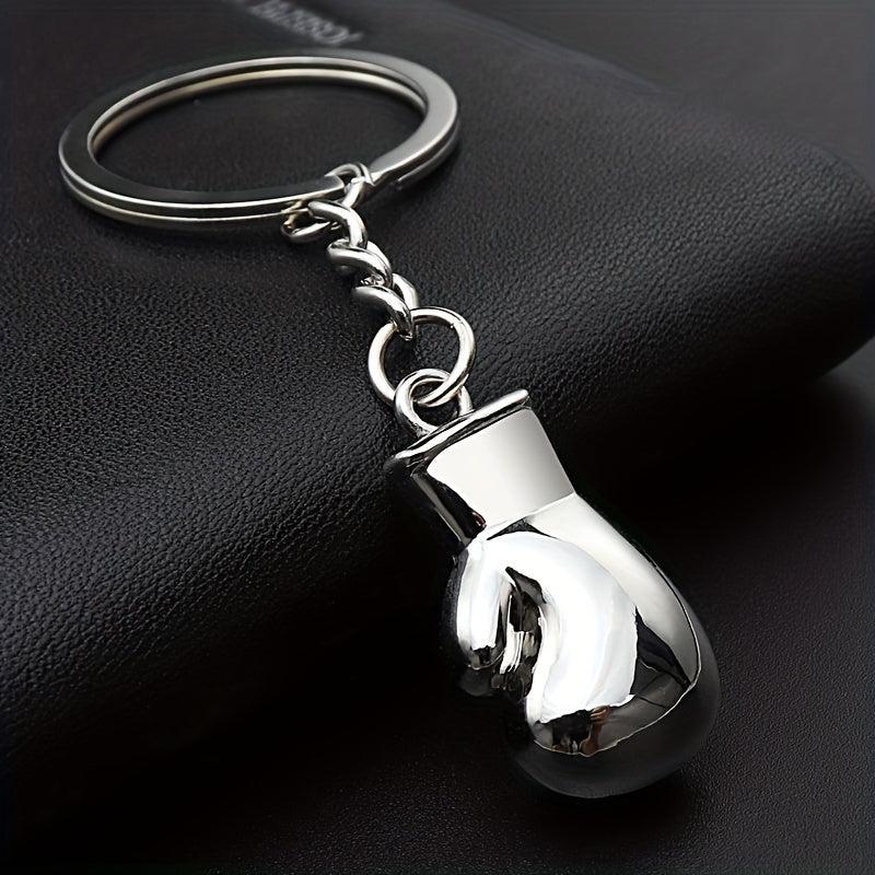 Boxing Gloves Keychain 3D Metal Pendant Fitness Club Competition