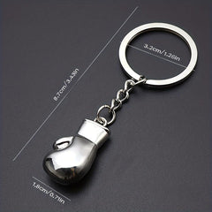 Boxing Gloves Keychain 3D Metal Pendant Fitness Club Competition