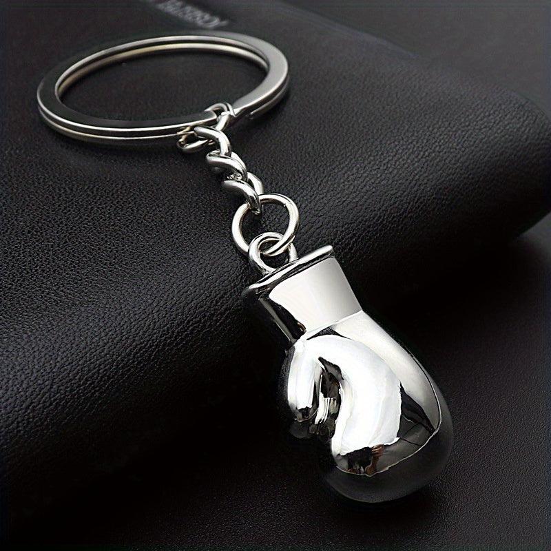 Boxing Gloves Keychain 3D Metal Pendant Fitness Club Competition