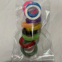 10pcs Silicone Elastic Key Caps Set Easy Identifying Door Keyrings