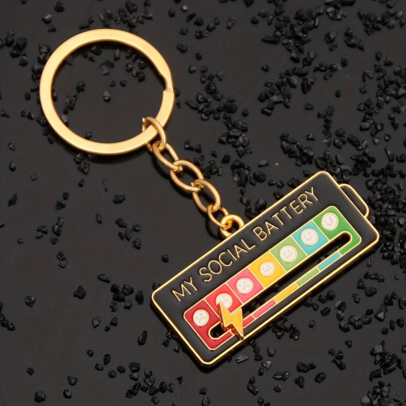 7 Days Social Keychain Funny Expression Key Ring