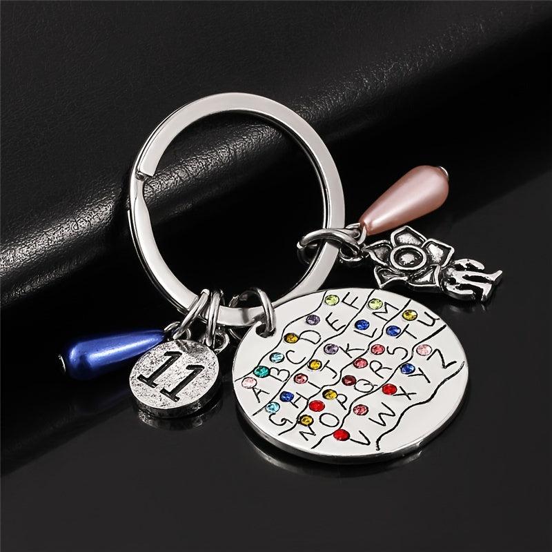 Eleven11 26 Letter Necklace Keychain Pendant Charm