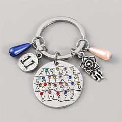 Eleven11 26 Letter Necklace Keychain Pendant Charm