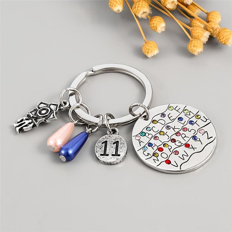 Eleven11 26 Letter Necklace Keychain Pendant Charm
