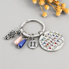 Eleven11 26 Letter Necklace Keychain Pendant Charm
