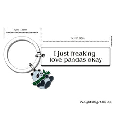 Funny Panda Charm Keychain for Friends Graduation Birthday Gift
