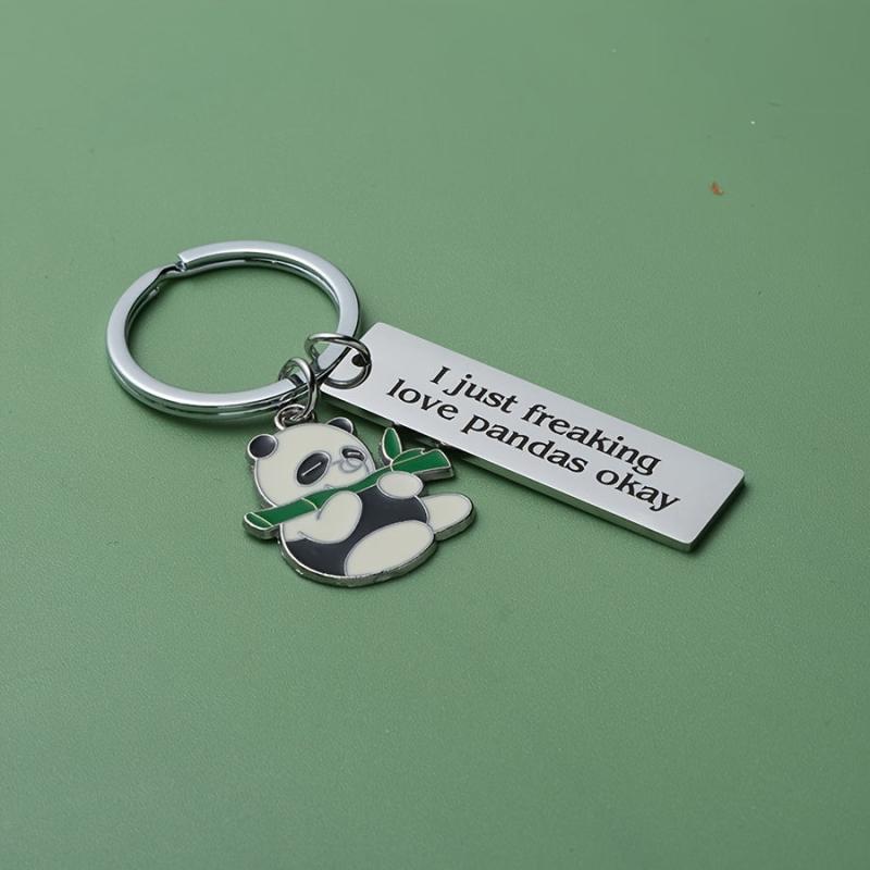 Funny Panda Charm Keychain for Friends Graduation Birthday Gift