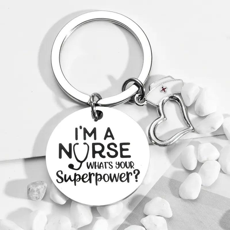 Stainless Steel Keychain for Car Keys - Ideal Nurse Gift