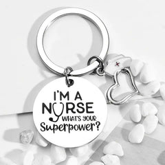 Stainless Steel Keychain for Car Keys - Ideal Nurse Gift