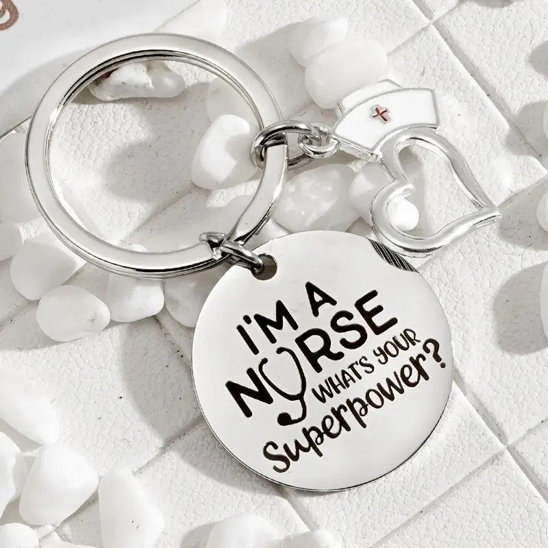 Stainless Steel Keychain for Car Keys - Ideal Nurse Gift
