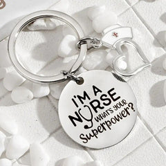 Stainless Steel Keychain for Car Keys - Ideal Nurse Gift