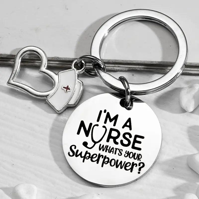 Stainless Steel Keychain for Car Keys - Ideal Nurse Gift