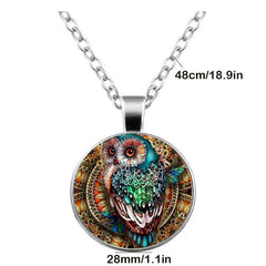 Fashionable Owl Time Gemstone Keychain