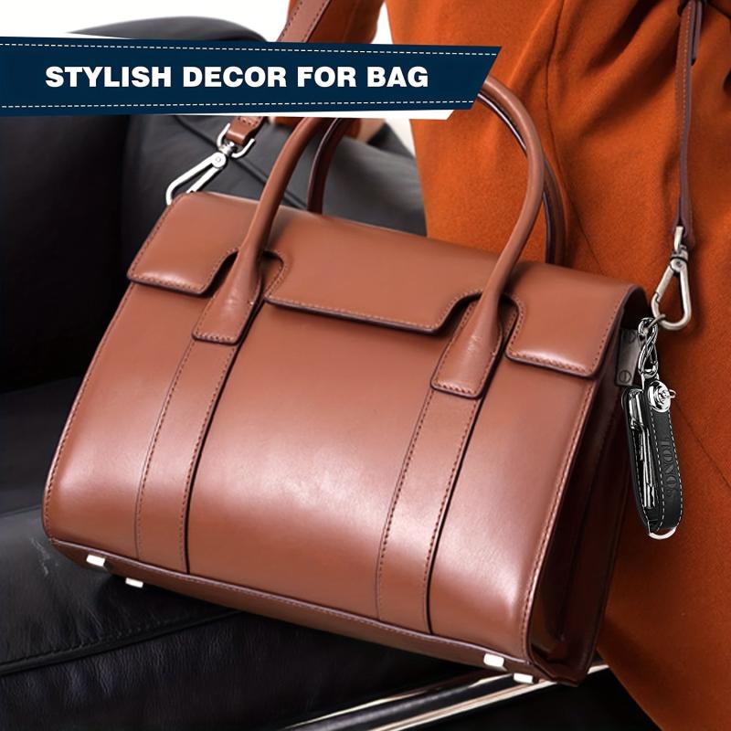 Stylish & Practical Pocket Key Organizer with Secure Locking Mechanism - Brown