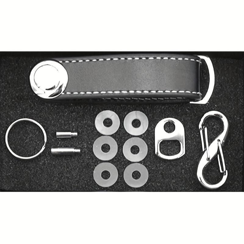 Stylish & Practical Pocket Key Organizer with Secure Locking Mechanism - Brown