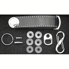 Stylish & Practical Pocket Key Organizer with Secure Locking Mechanism - Brown
