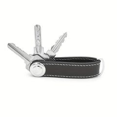 Stylish & Practical Pocket Key Organizer with Secure Locking Mechanism - Brown