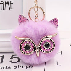 Owl Ball Pendant Keychain, Comfortable & Environmentally Friendly