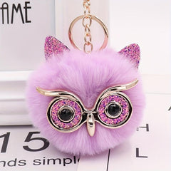 Owl Ball Pendant Keychain, Comfortable & Environmentally Friendly