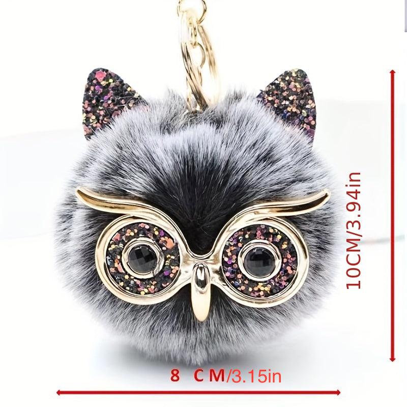 Owl Ball Pendant Keychain, Comfortable & Environmentally Friendly
