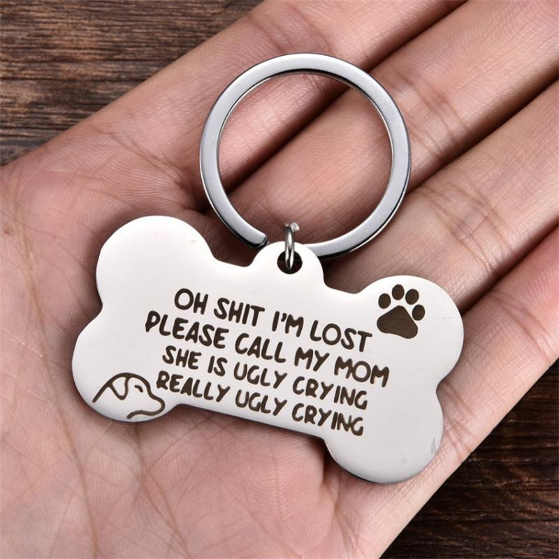 Bone Engraving Pet ID Tag for Cats and Dogs