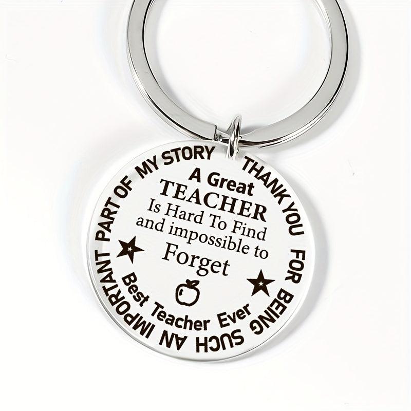 Teacher's Thankful Key Chain For Men