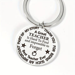 Teacher's Thankful Key Chain For Men