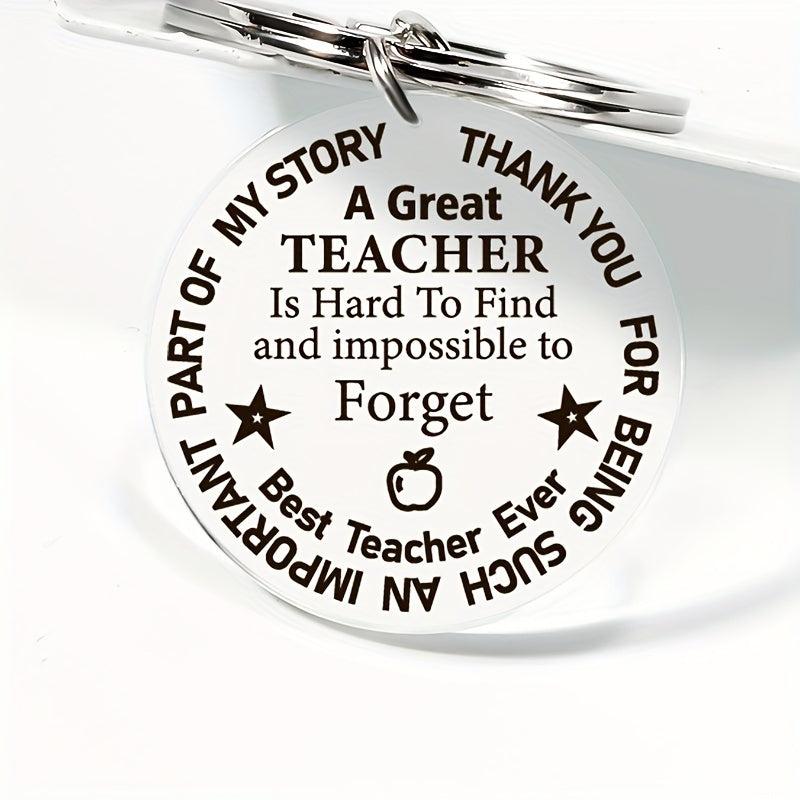 Teacher's Thankful Key Chain For Men