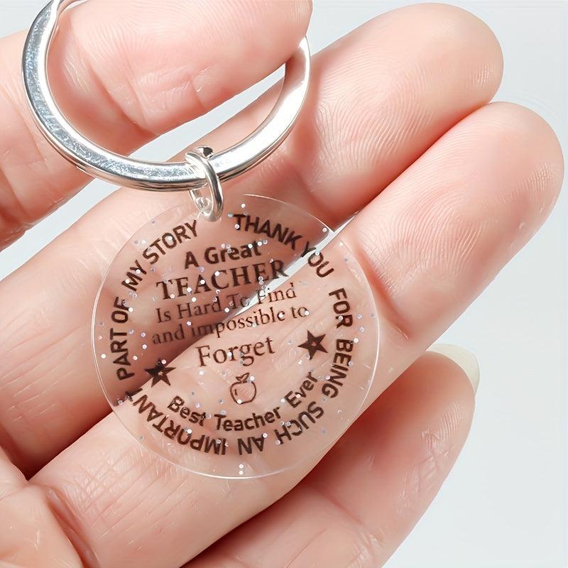 Teacher's Thankful Key Chain For Men