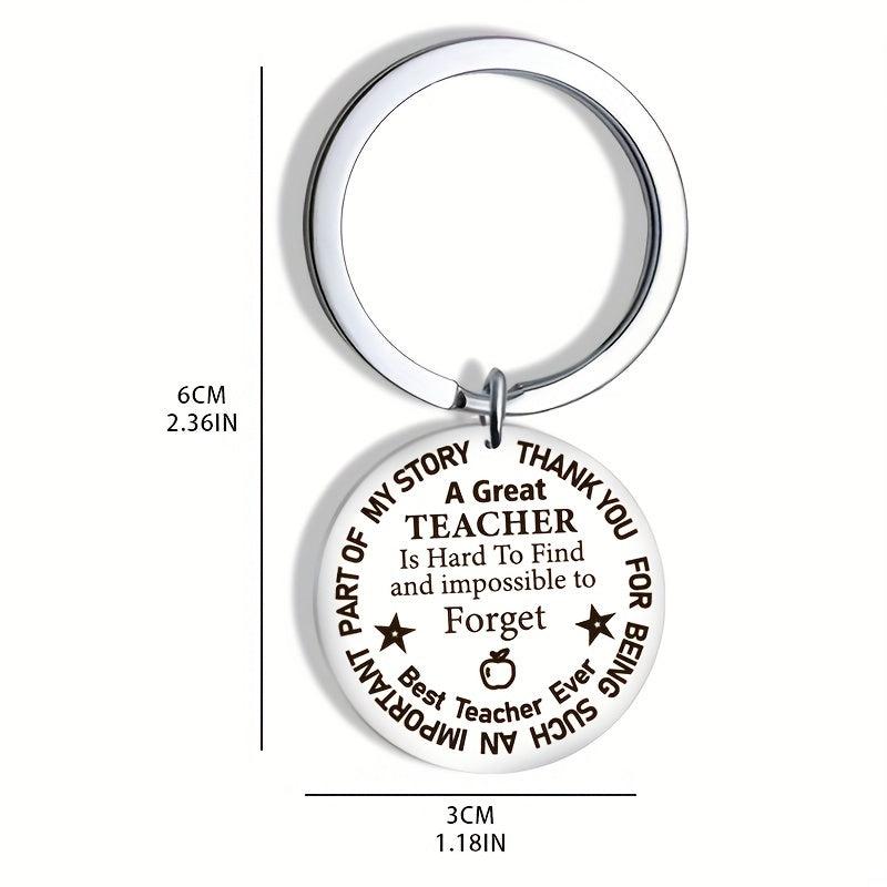 Teacher's Thankful Key Chain For Men