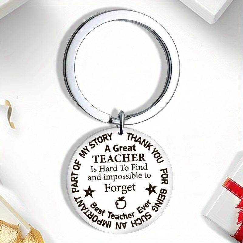 Teacher's Thankful Key Chain For Men