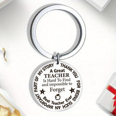 Teacher's Thankful Key Chain For Men