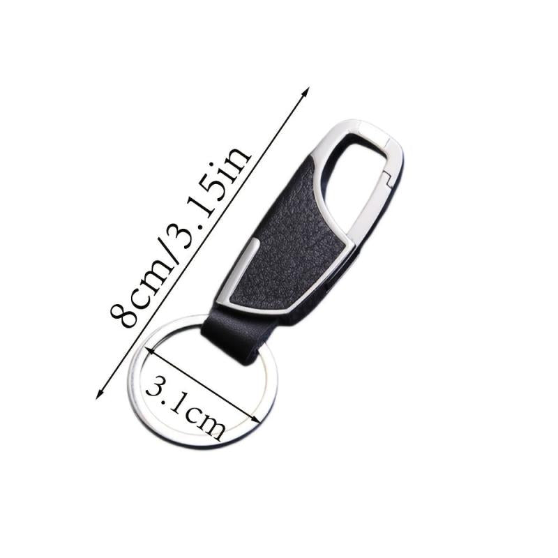 Creative Leather Keychain Men's Gift Metal Car Key