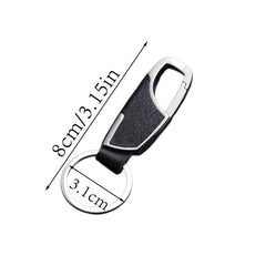 Creative Leather Keychain Men's Gift Metal Car Key