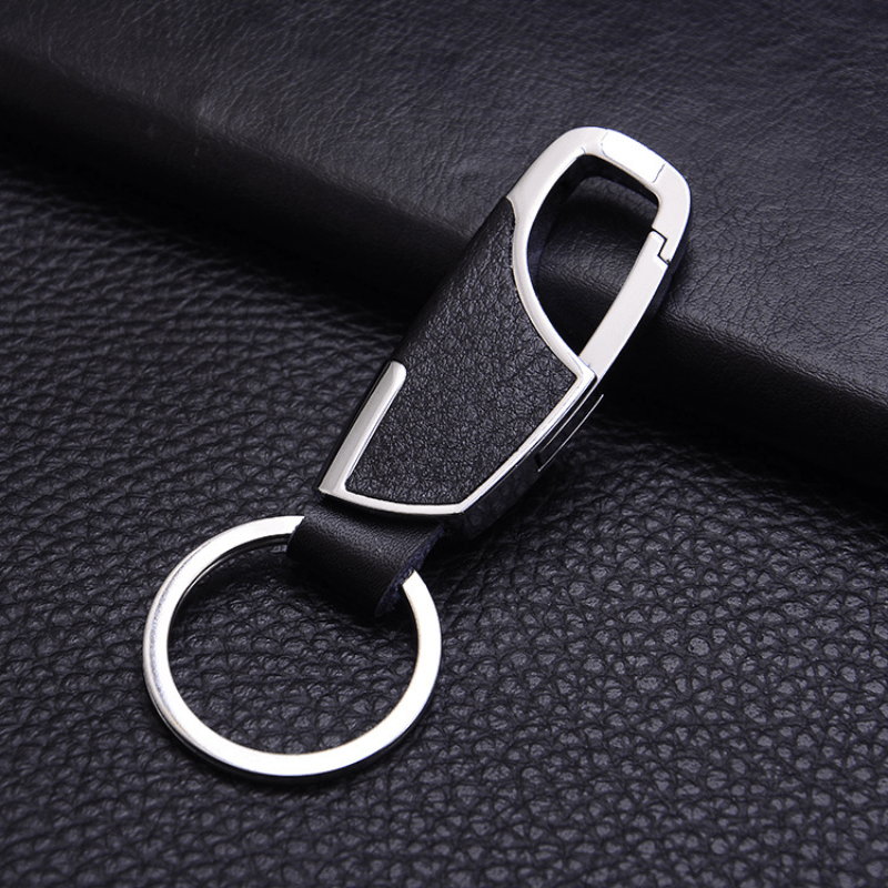 Creative Leather Keychain Men's Gift Metal Car Key